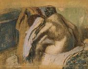 Edgar Degas Woman drying her hair after the bath Germany oil painting artist